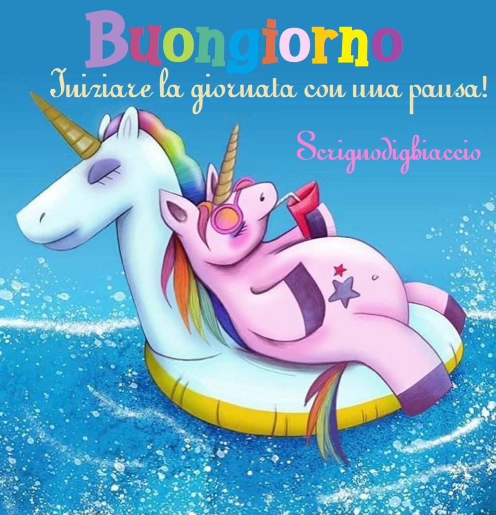 Buongiorno Iniziare la giornata con una pausa!