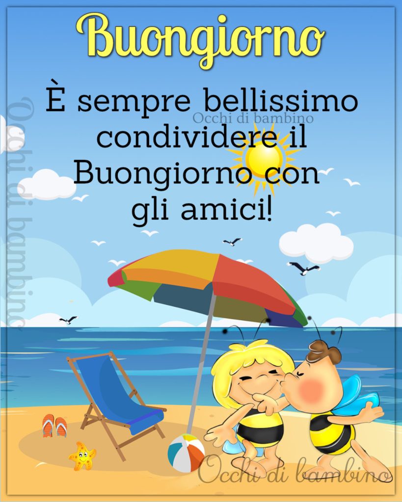 Buongiorno È sempre bellissimo condividere il buongiorno con gli amici!