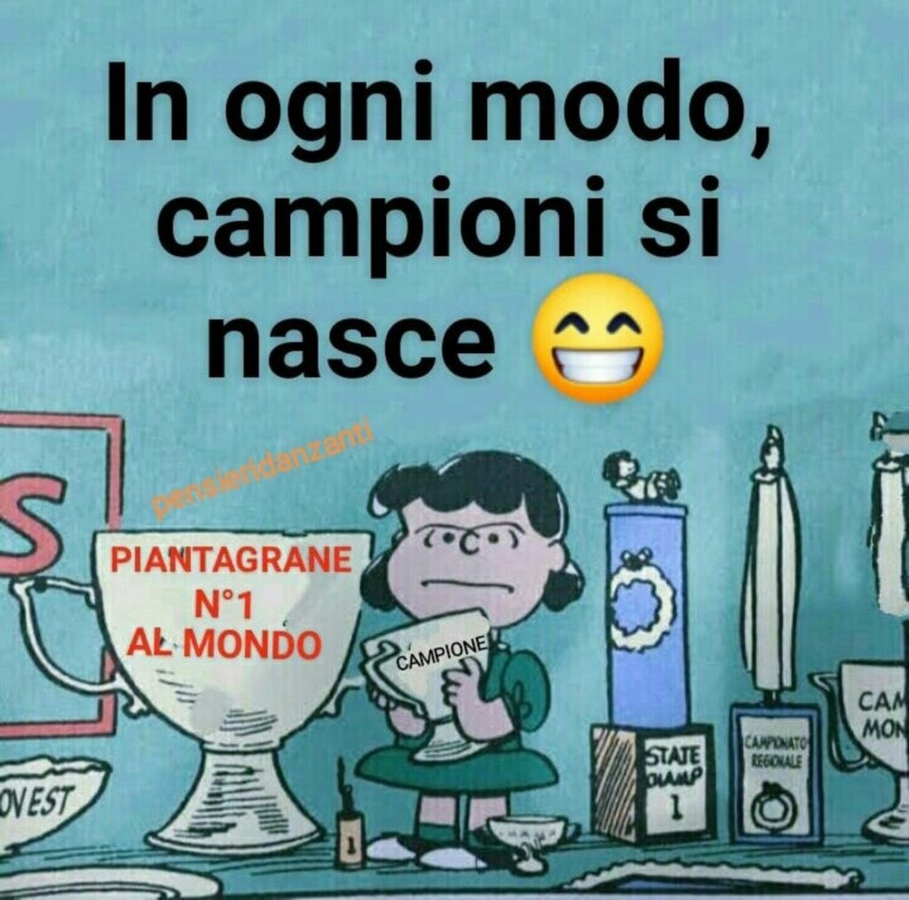 In ogni modo, campioni si nasce