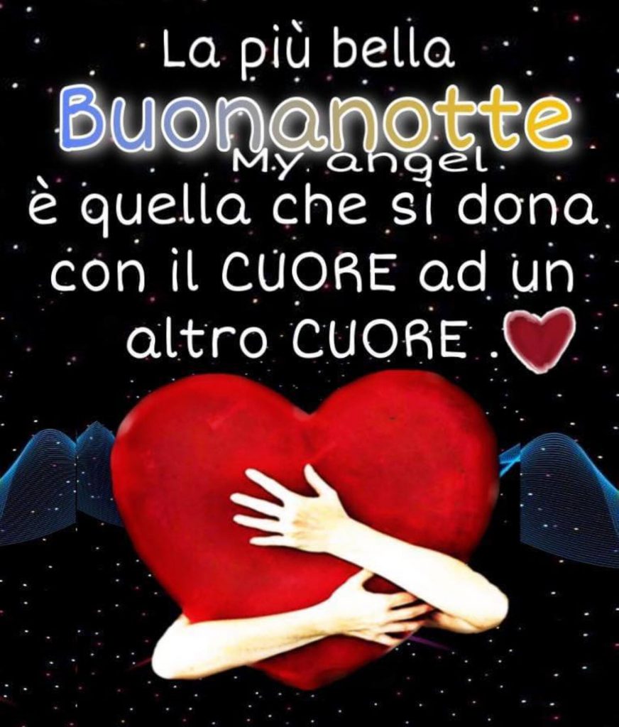 La più bella Buonanotte è quella che si dona con il CUORE ad un altro CUORE
