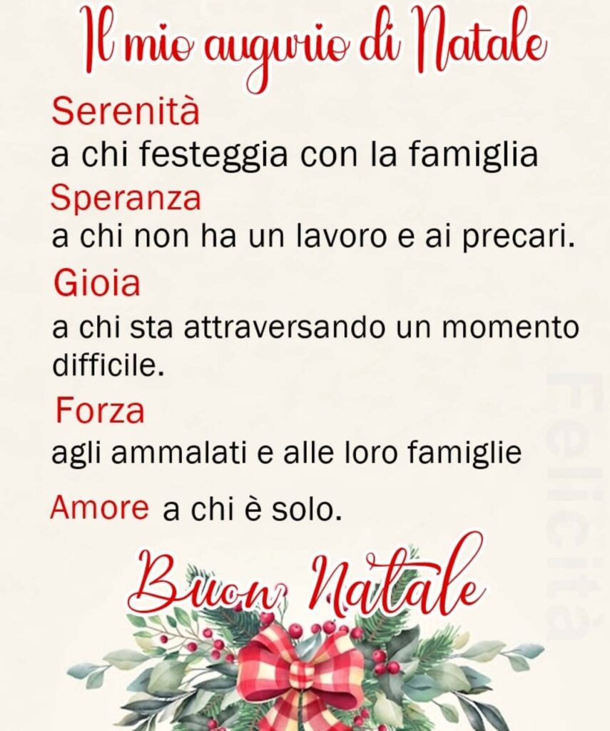 Buon Natale a te e famiglia