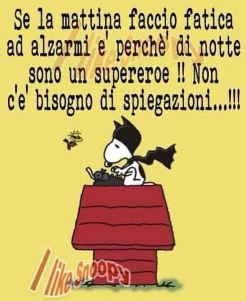 buongiorno Snoopy